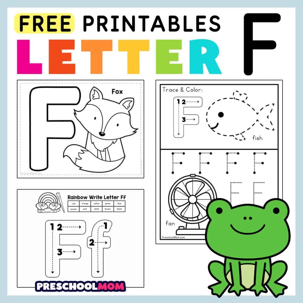Letter F Preschool Printables Preschool Mom Letter F Worksheets Preschool Alphabet Printables
