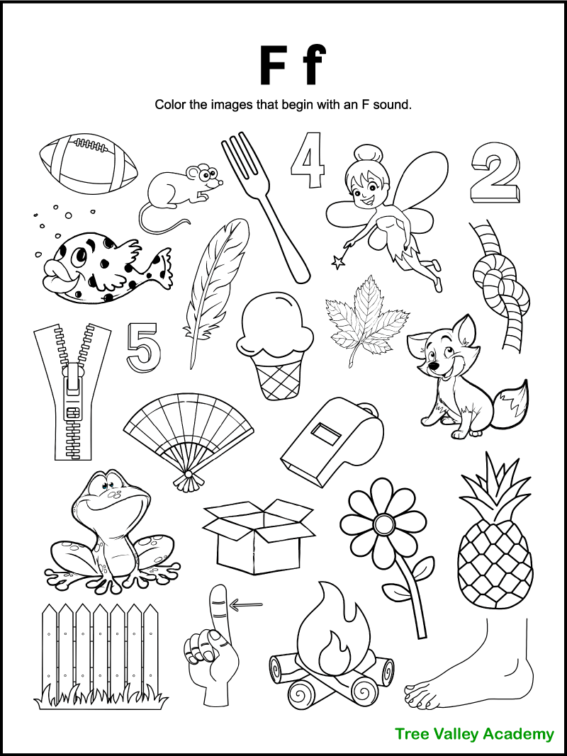 Letter F Worksheets 55 Free PDF Printables Daydream Into Reality