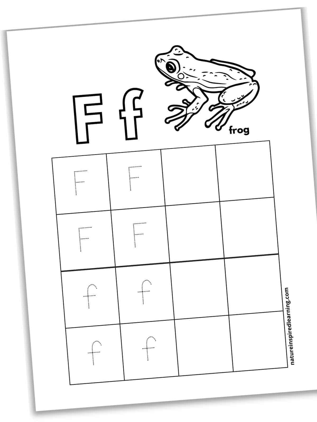 Letter F Tracing Worksheets Free Nature Inspired Learning Letter F Tracing Worksheets Free Nature Inspired Learning