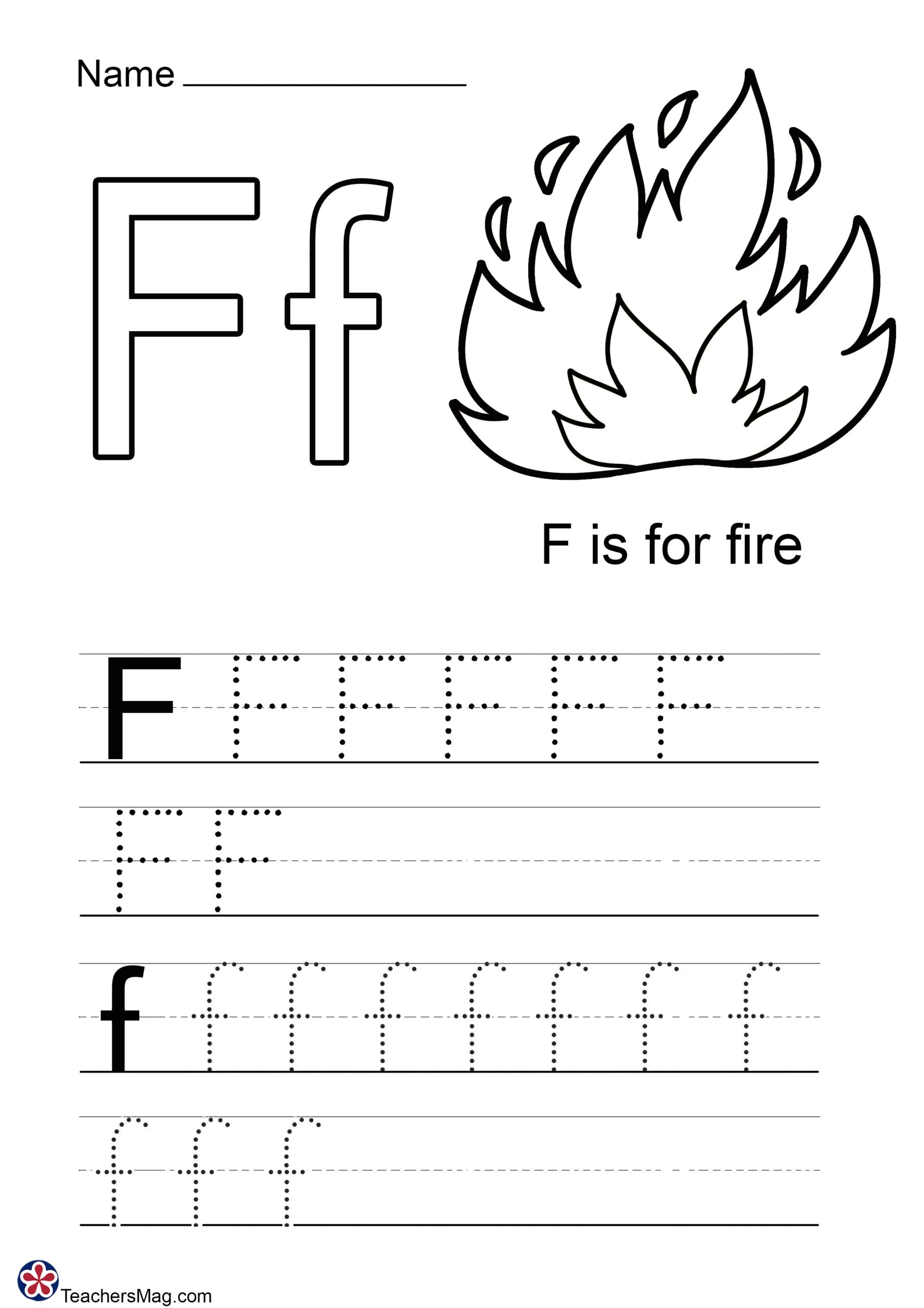 Letter F Worksheets For Preschoolers TeachersMag Free Alphabet Do A Dot Printables Worksheets Letter F Mermaid Themed Sly Spoon