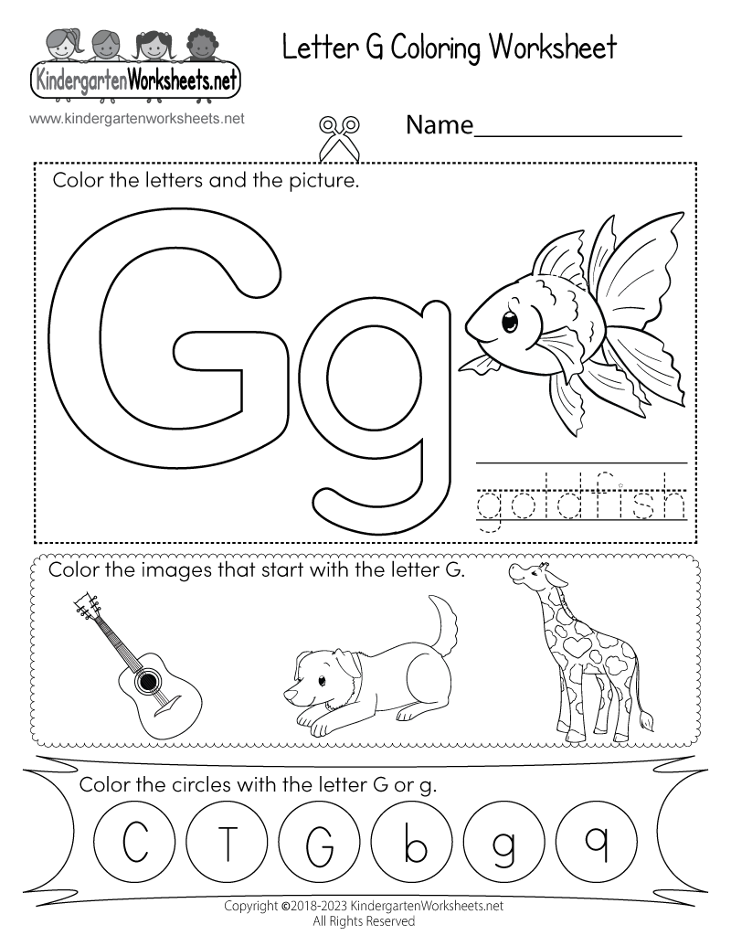 Letter G Coloring Worksheet Free Printable Digital PDF Letter G Worksheets 55 Free PDF Printables Daydream Into Reality