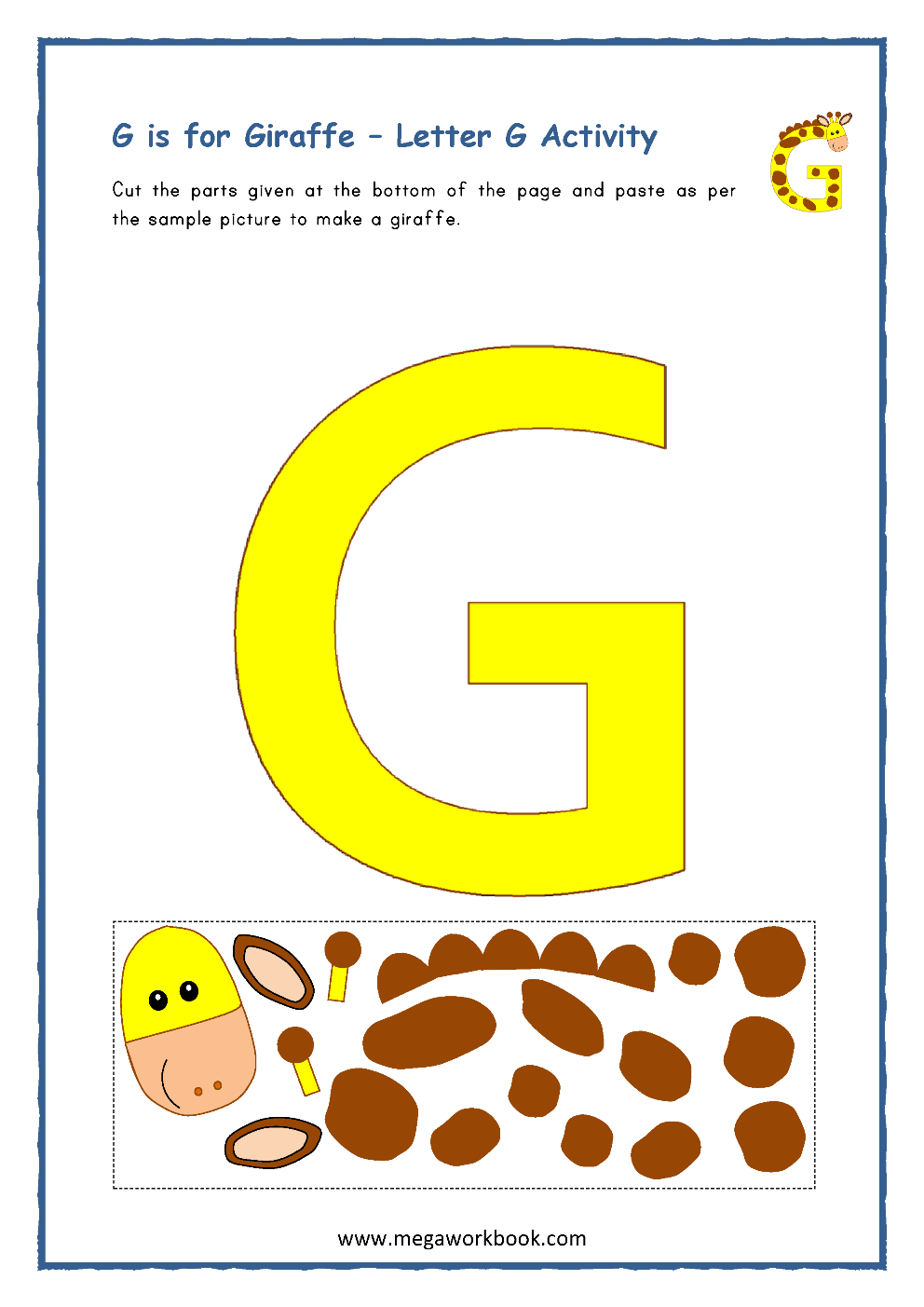 Letter G Worksheets And Activity Printables MegaWorkbook Letter G Worksheets And Activity Printables MegaWorkbook