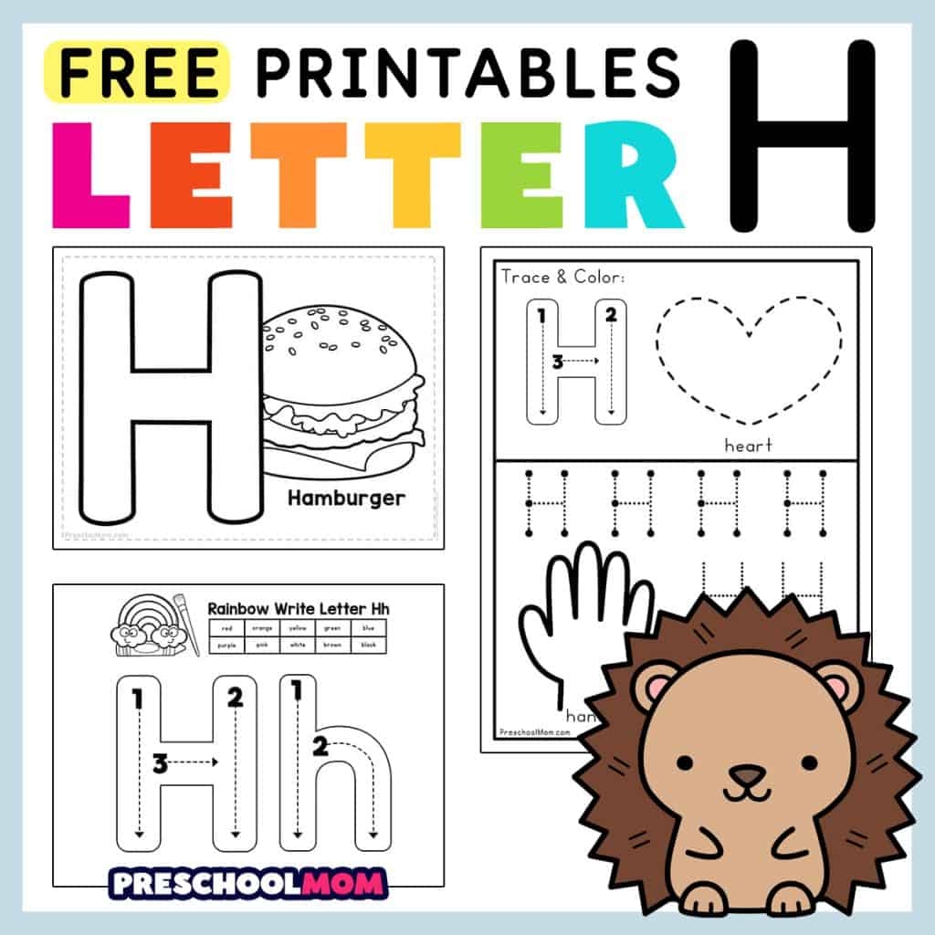 Letter H Preschool Printables Preschool Mom Letter H Free Worksheets TeachersMag