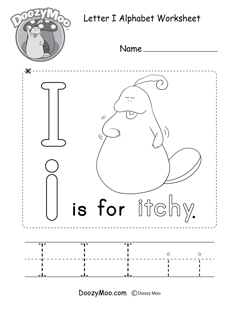 Letter I Alphabet Activity Worksheet Doozy Moo Alphabet Ii Letter Printable Letter Ii Tracing Worksheets Worksheets Library