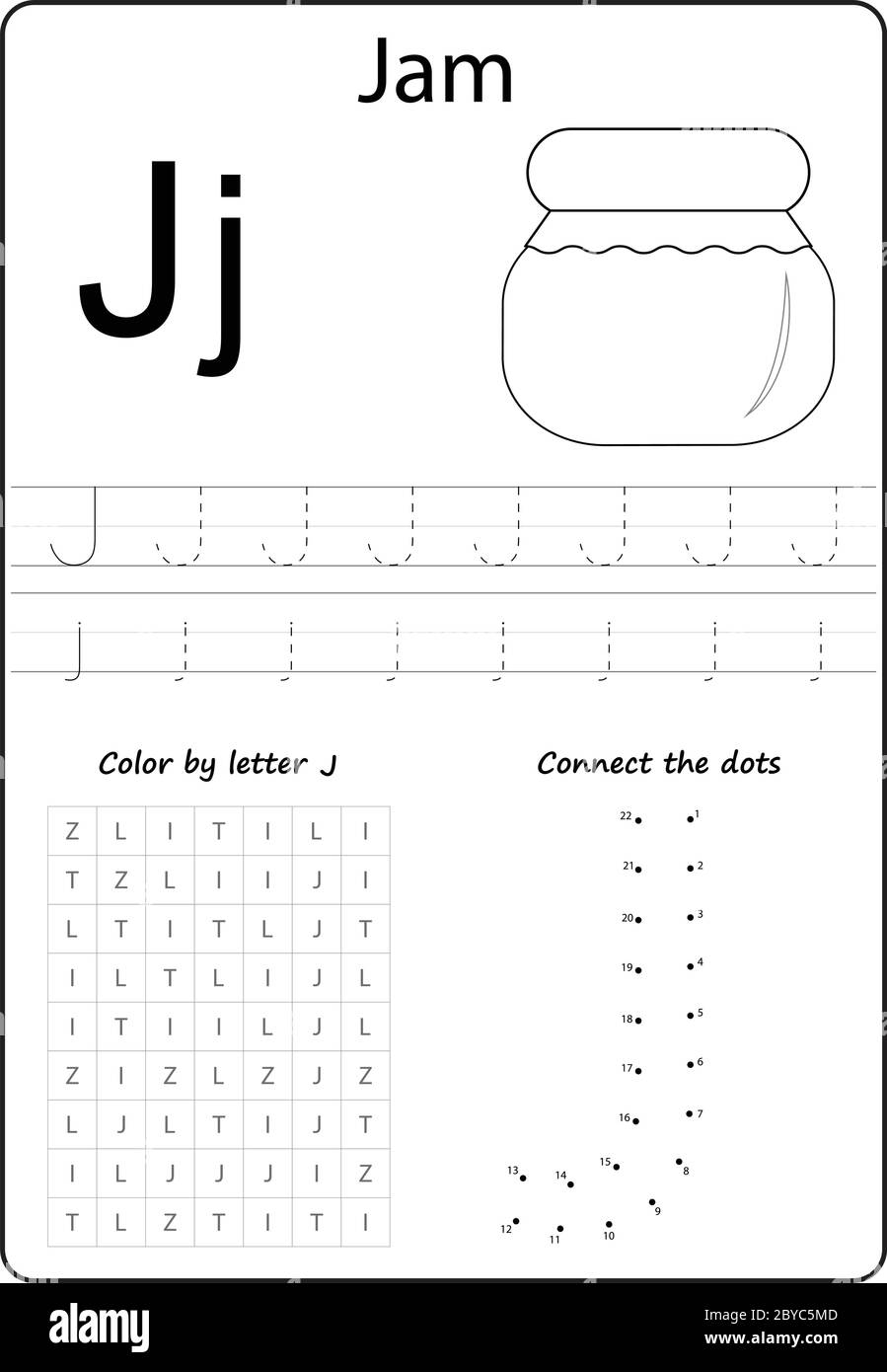 Letter J Alphabet Letter Worksheet Task For Kids Learning Letters Stock Vector Image Art Alamy Letter J Alphabet Letter Worksheet Task For Kids Learning Letters Stock Vector Image Art Alamy