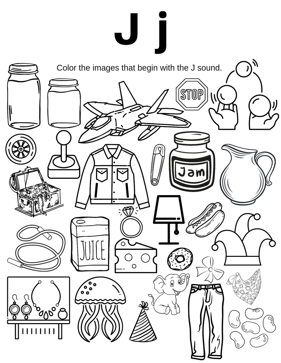 Letter J Image Finder Coloring Worksheet Classful Letter J Image Finder Coloring Worksheet Classful