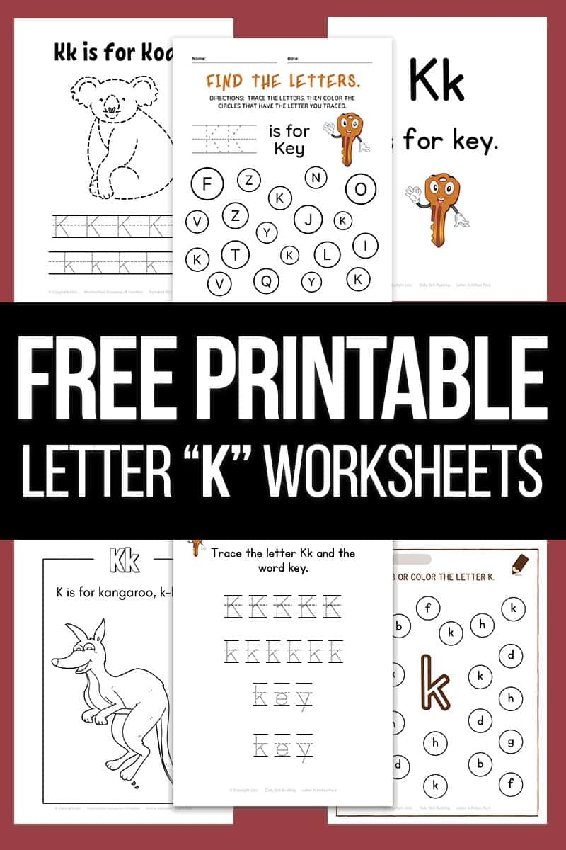 Letter K Worksheets And Printable Alphabet Activities