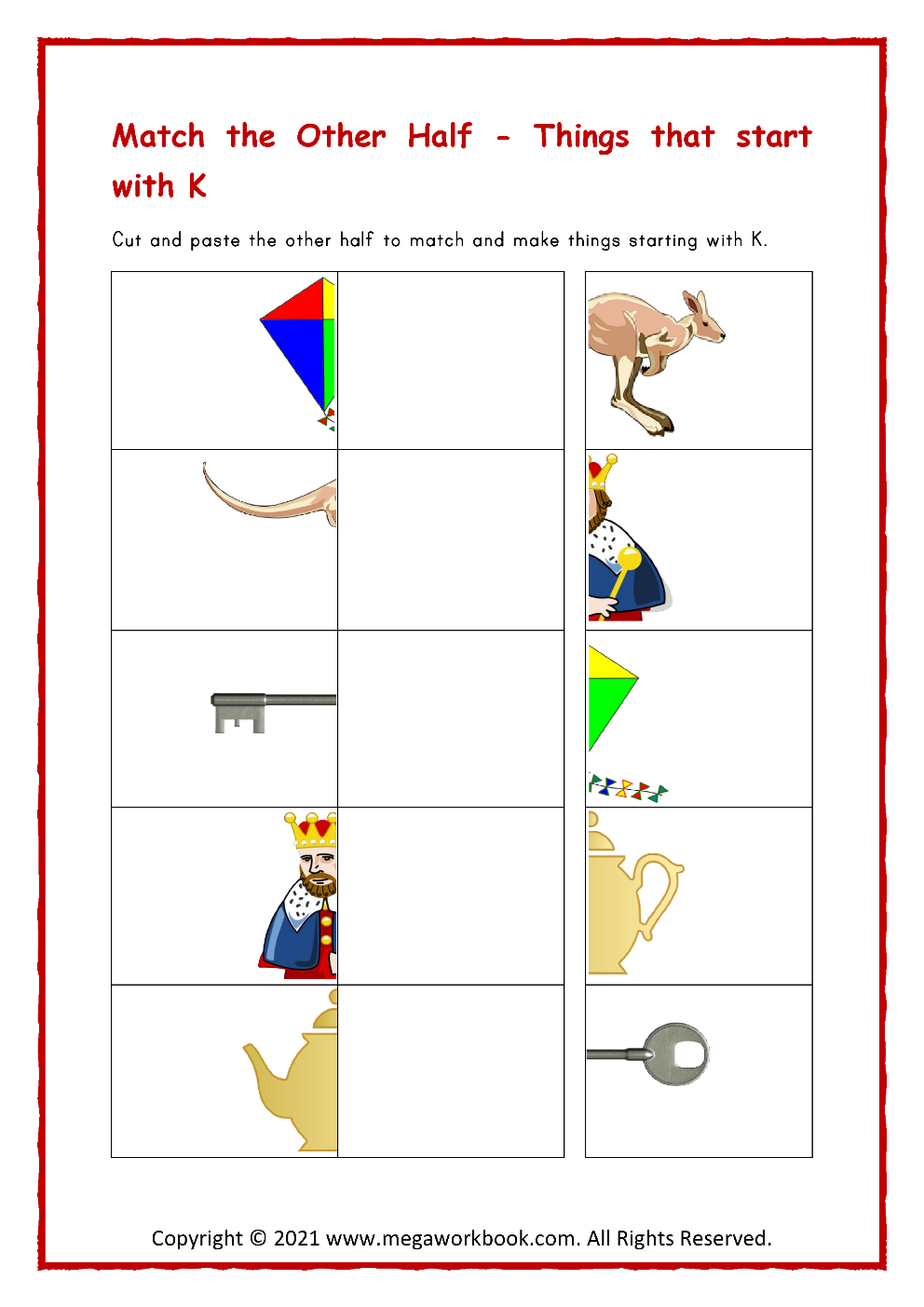 Letter K Worksheets Letter K Activities For Preschoolers Letter K Crafts Letter K Printables MegaWorkbook