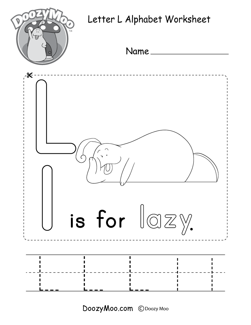 Letter L Alphabet Activity Worksheet Doozy Moo Letter L Alphabet Activity Worksheet Doozy Moo