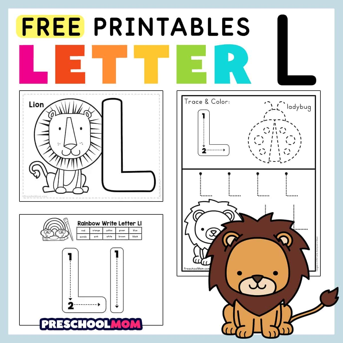 Letter L Preschool Printables Preschool Mom Free Alphabet Do A Dot Printables Worksheets Letter L Mermaid Themed Sly Spoon