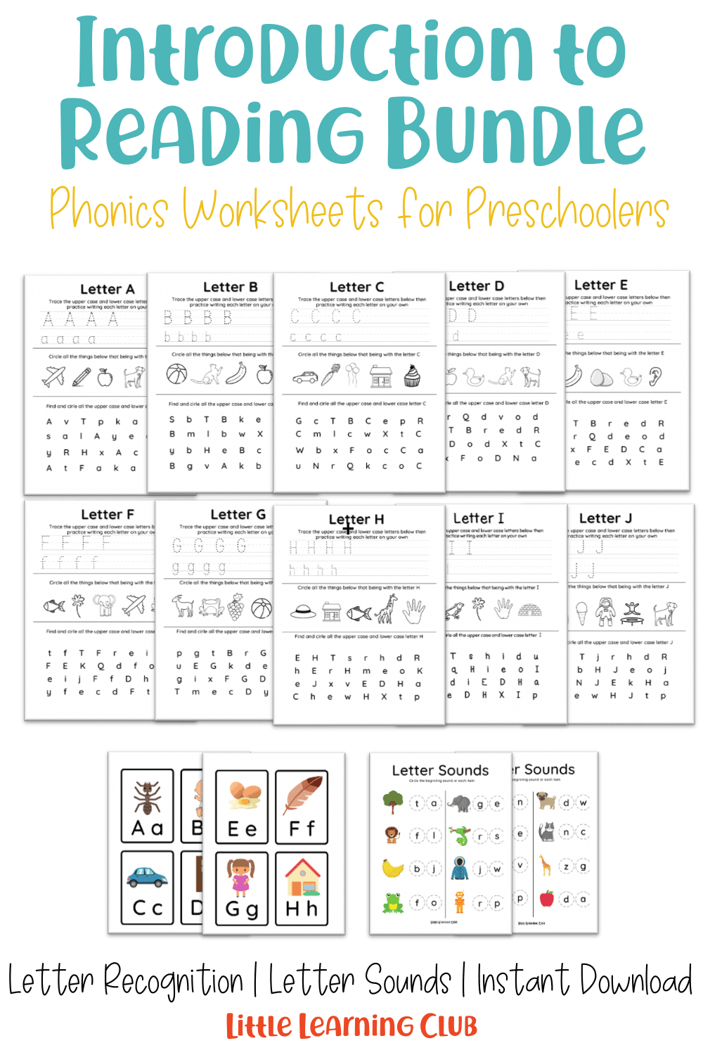 Letter Of The Day Worksheets Homeschool Preschool Pre K Alphabet A To Z Toddler Learning Kindergarten Printable Instant Download Etsy