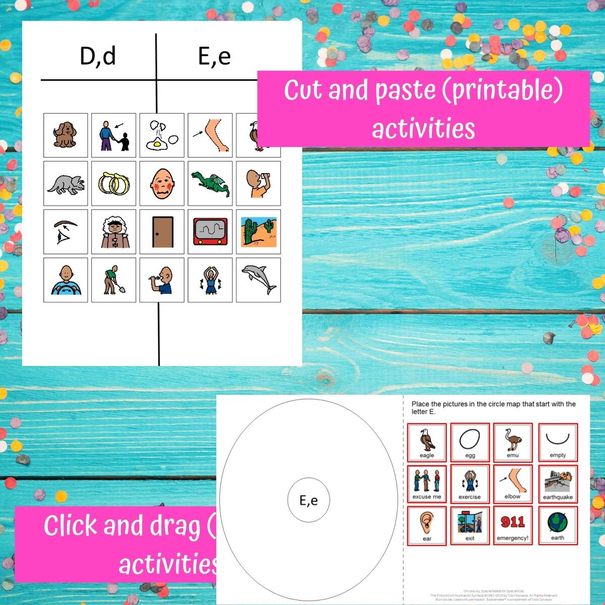 Letter Of The Week Letters A E Bundle Unit For Special Education PRINT And DIGITAL Special Needs For Special Kids