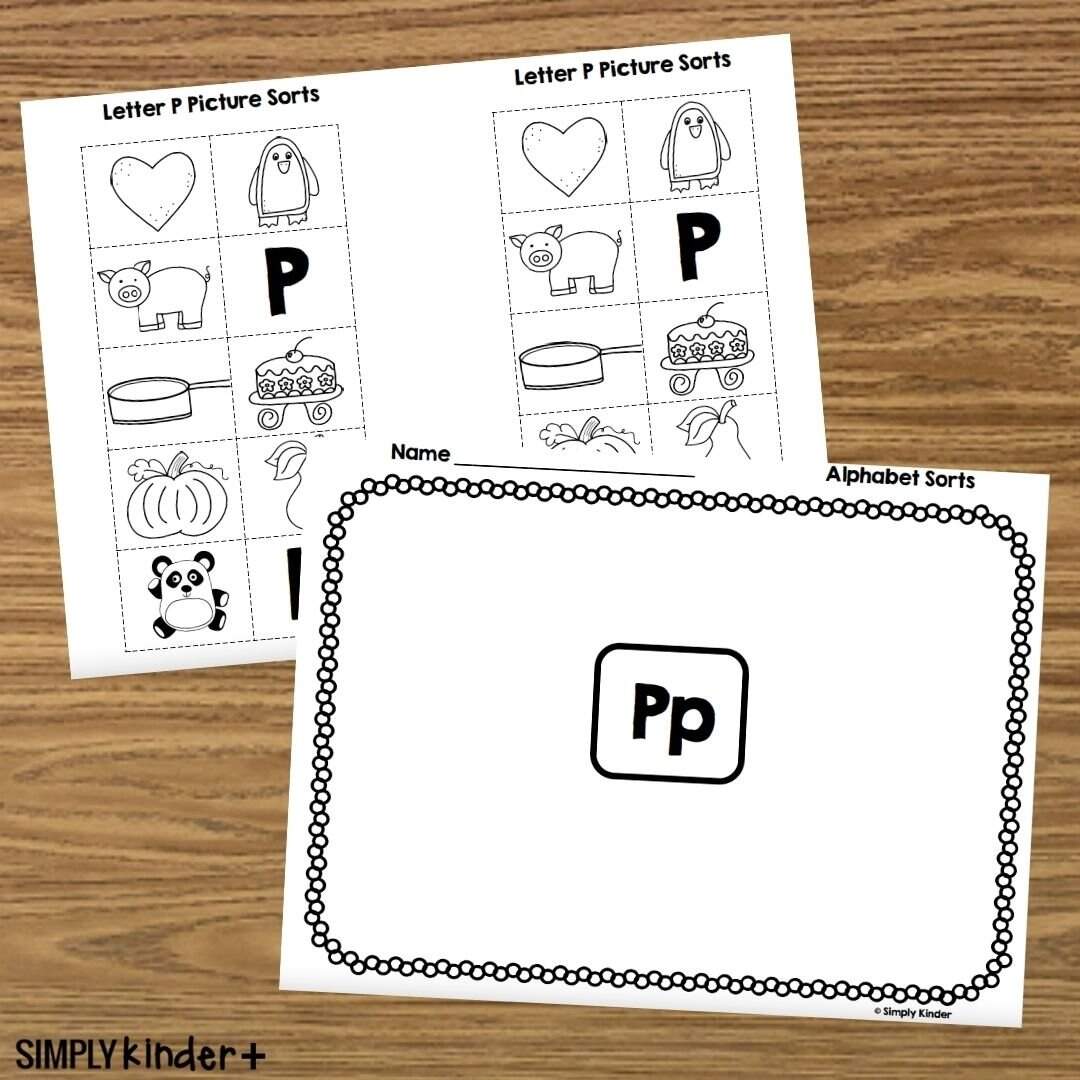 Letter P Alphabet Sort Simply Kinder Printable Membership Letter P Alphabet Sort Simply Kinder Printable Membership
