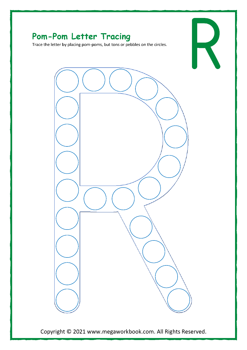 Free Alphabet Do A Dot Printables Worksheets Letter R Mermaid Themed Sly Spoon