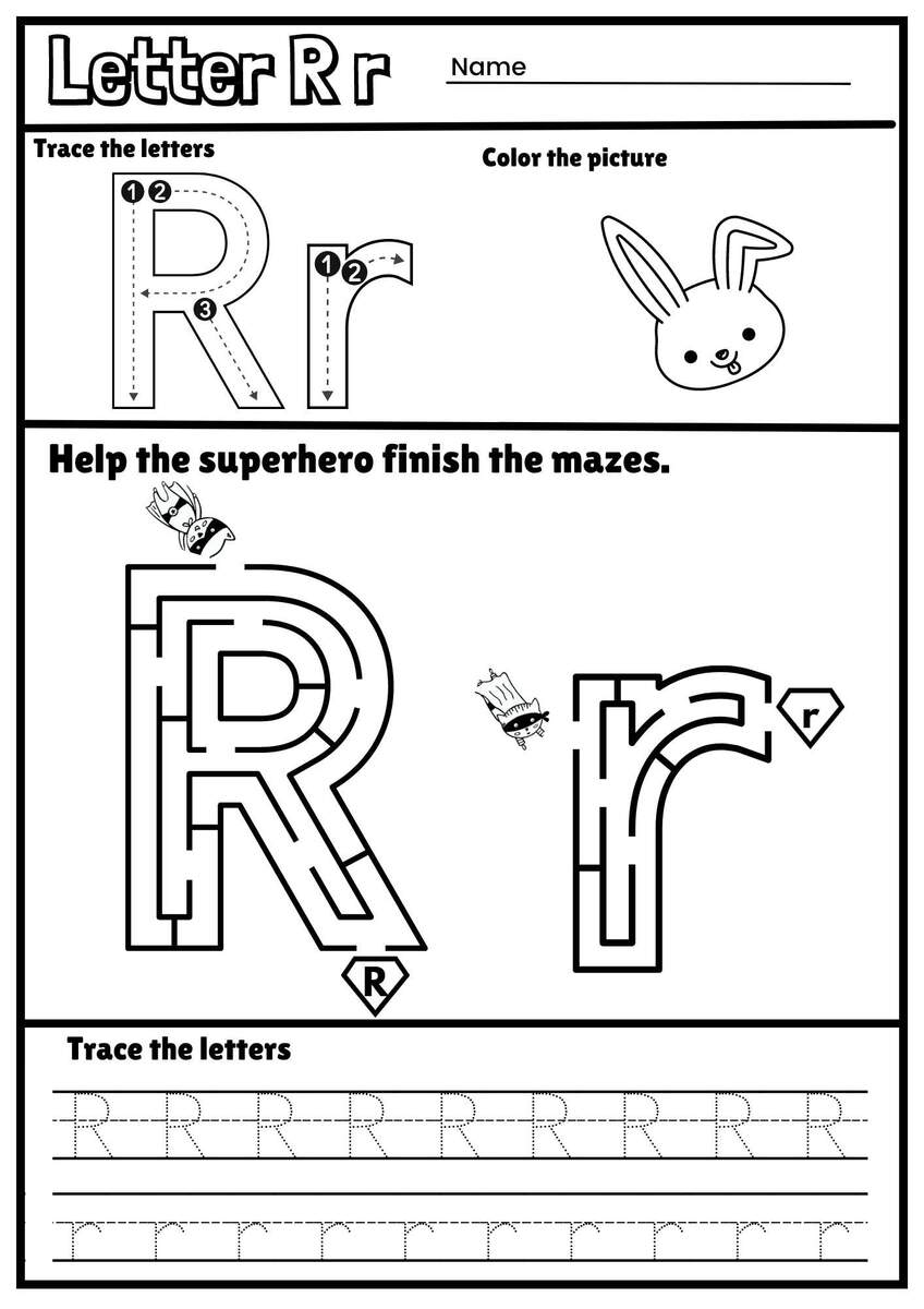 Letter R Alphabet Tracing And Coloring Free Printable PDF Ezpzphonics Letter R Alphabet Tracing And Coloring Free Printable PDF Ezpzphonics