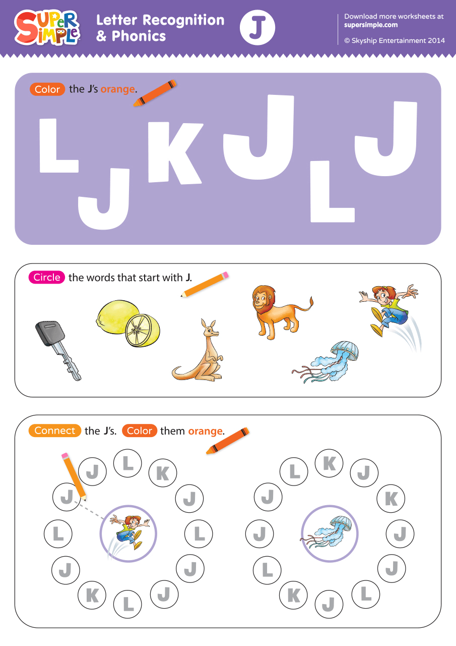 Letter J Preschool Printables Preschool Mom