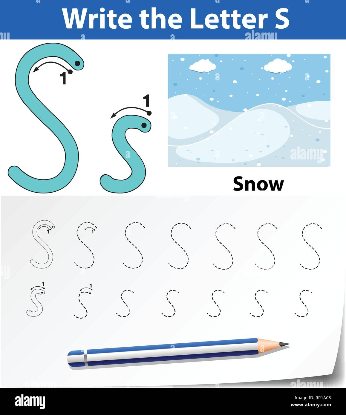 Letter S Worksheets Hi Res Stock Photography And Images Alamy Letter S Worksheets Hi Res Stock Photography And Images Alamy