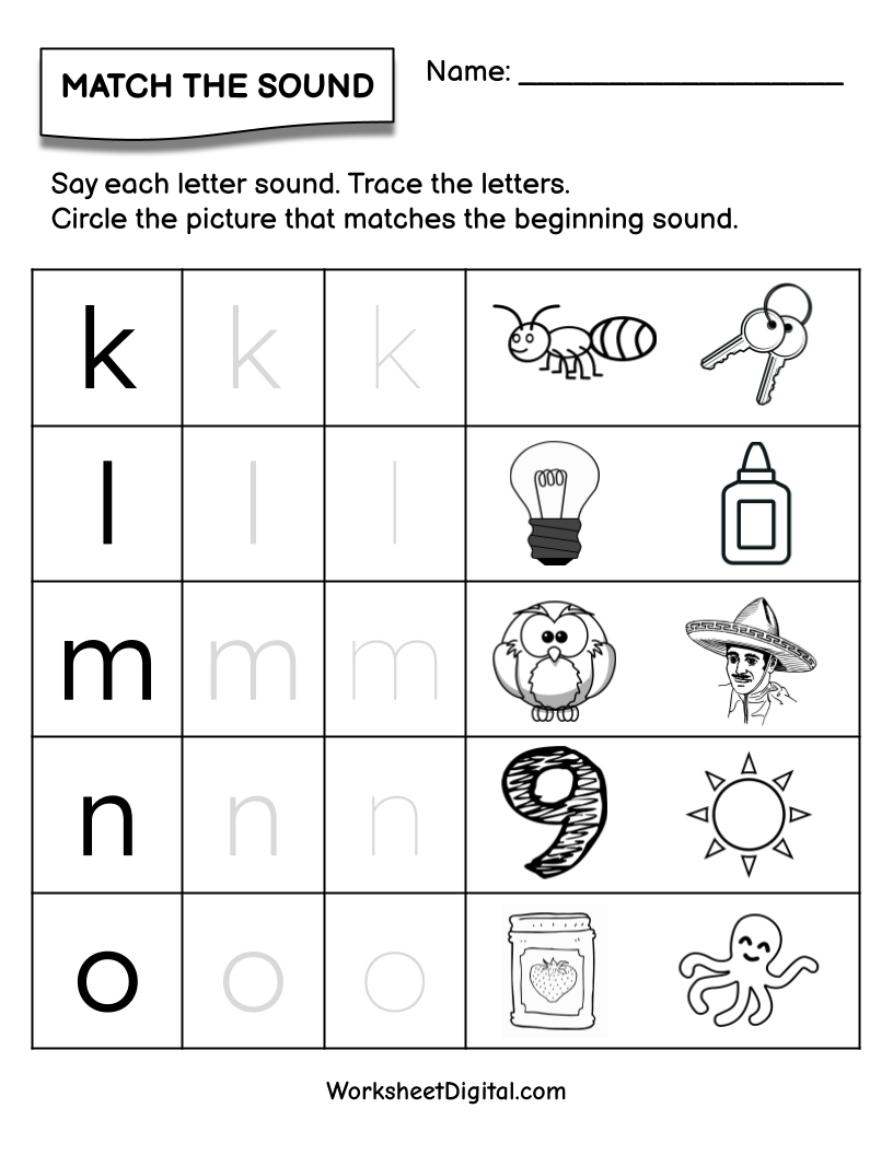 Letter Sound K O Worksheet Digital 1 Teacher Made Resources