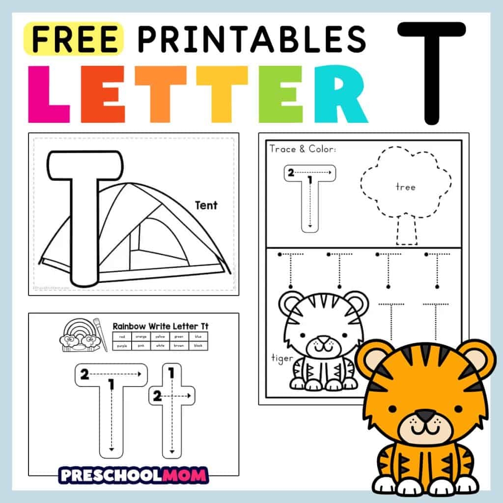 Letter T Preschool Printables Preschool Mom Free Alphabet Do A Dot Printables Worksheets Letter T Mermaid Themed Sly Spoon