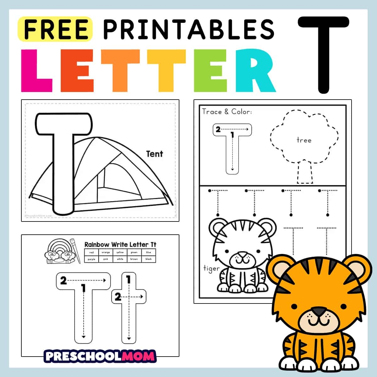 Letter T Preschool Printables Preschool Mom Letter T Sweet Benanna Sam