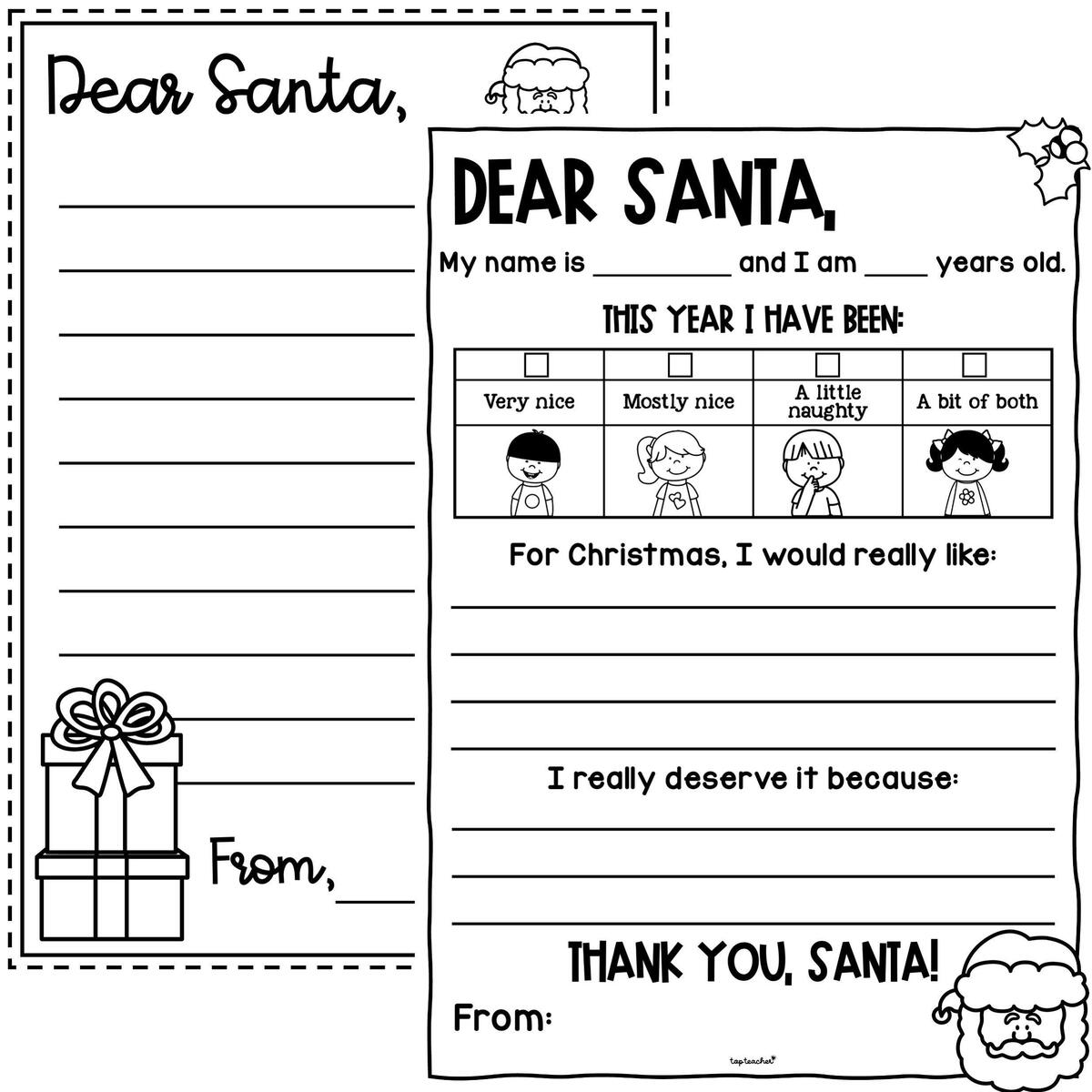 Letter To Santa Templates Top Teacher Letter To Santa Templates Top Teacher