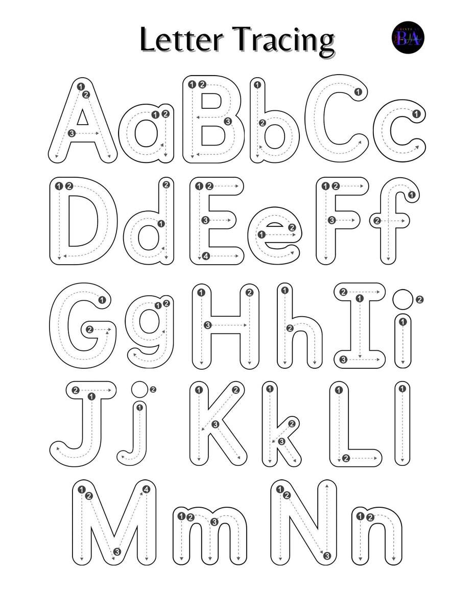 Letter Tracing Upper Lower Case Etsy Letter Tracing Upper Lower Case Etsy