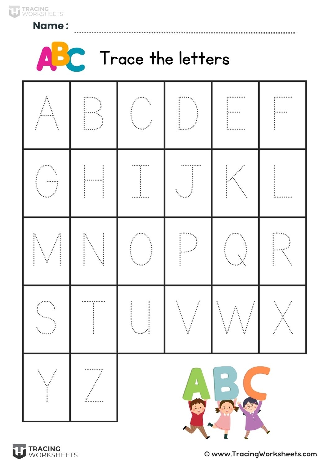 Letter Tracing Worksheets A Z 12 Free Printables Letter Tracing Worksheets A Z 12 Free Printables