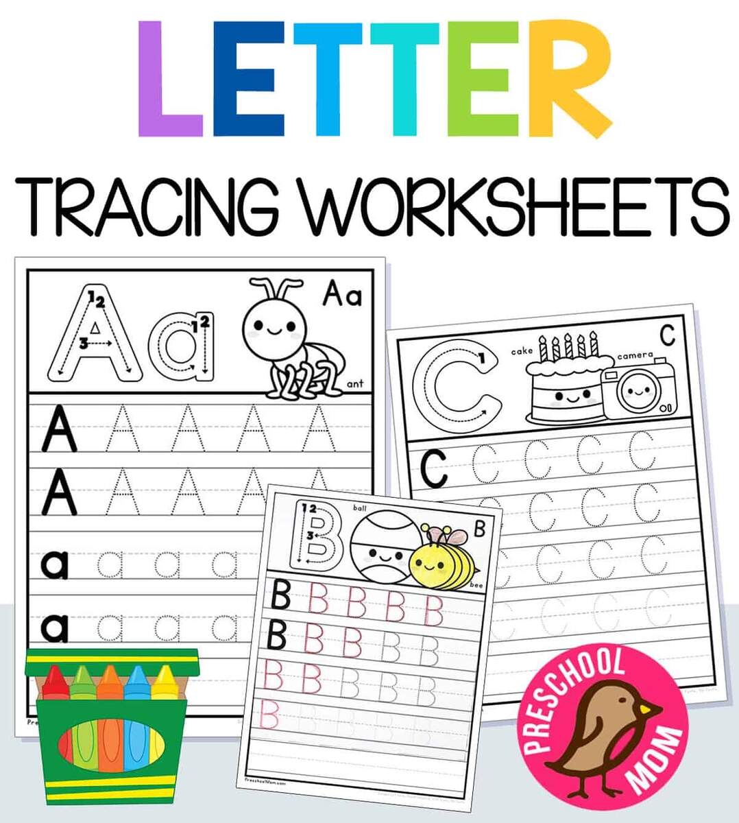 Letter Tracing Worksheets Preschool Mom Letter Tracing Worksheets Preschool Mom