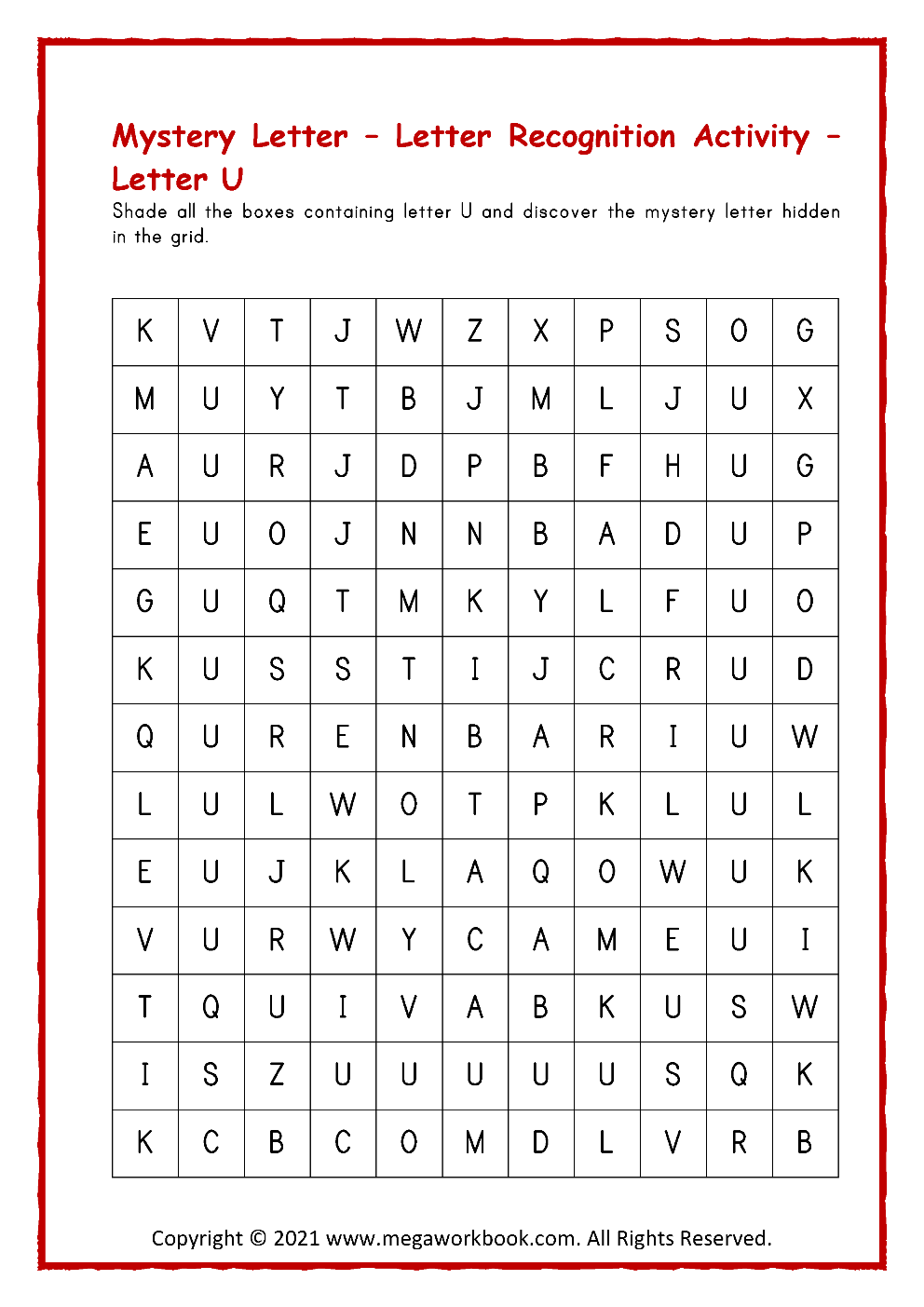 Letter U Activities For Preschool Letter U Worksheets Letter U Crafts Letter U Printables MegaWorkbook Letter U Activities For Preschool Letter U Worksheets Letter U Crafts Letter U Printables MegaWorkbook