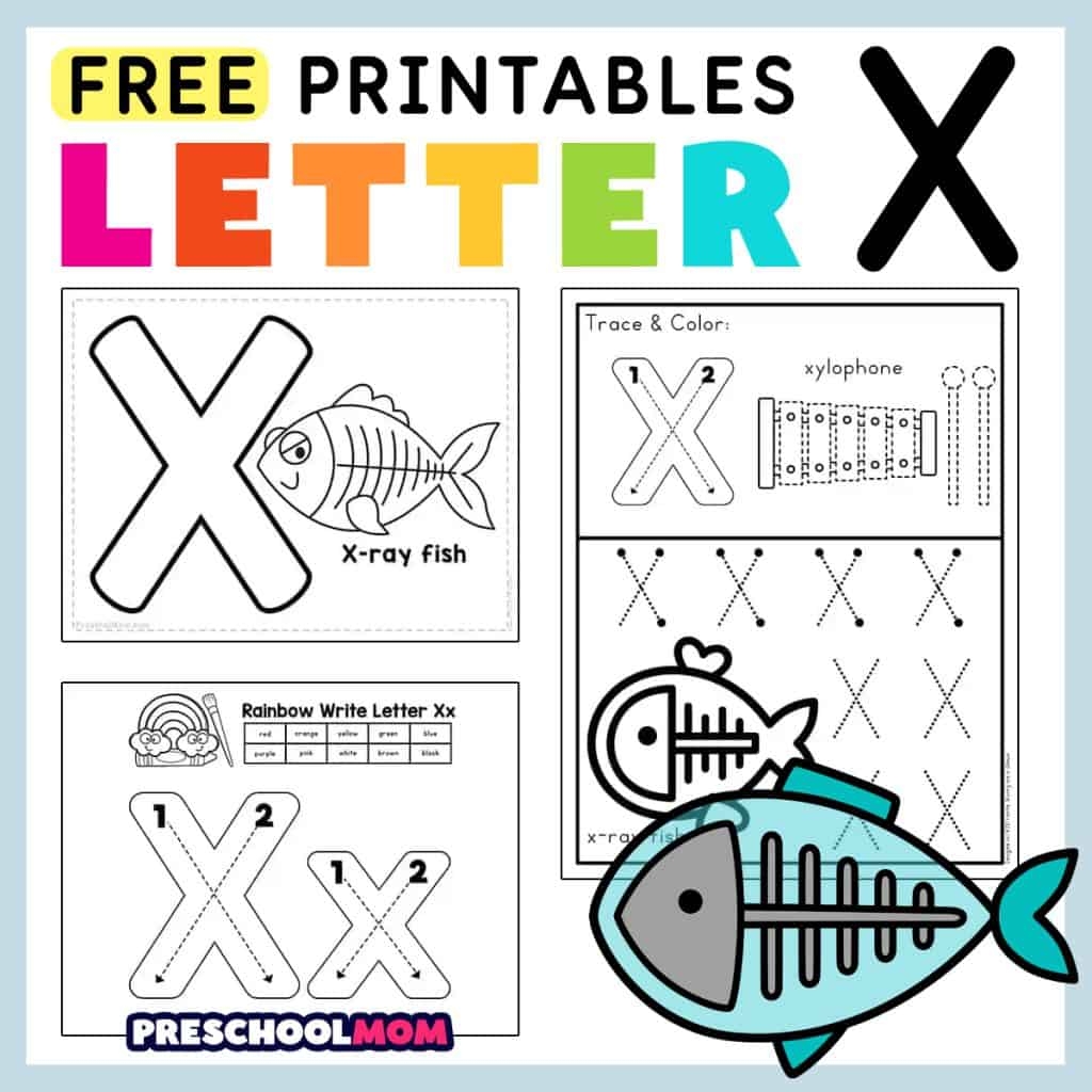 Letter X Alphabet Activity Worksheet Doozy Moo