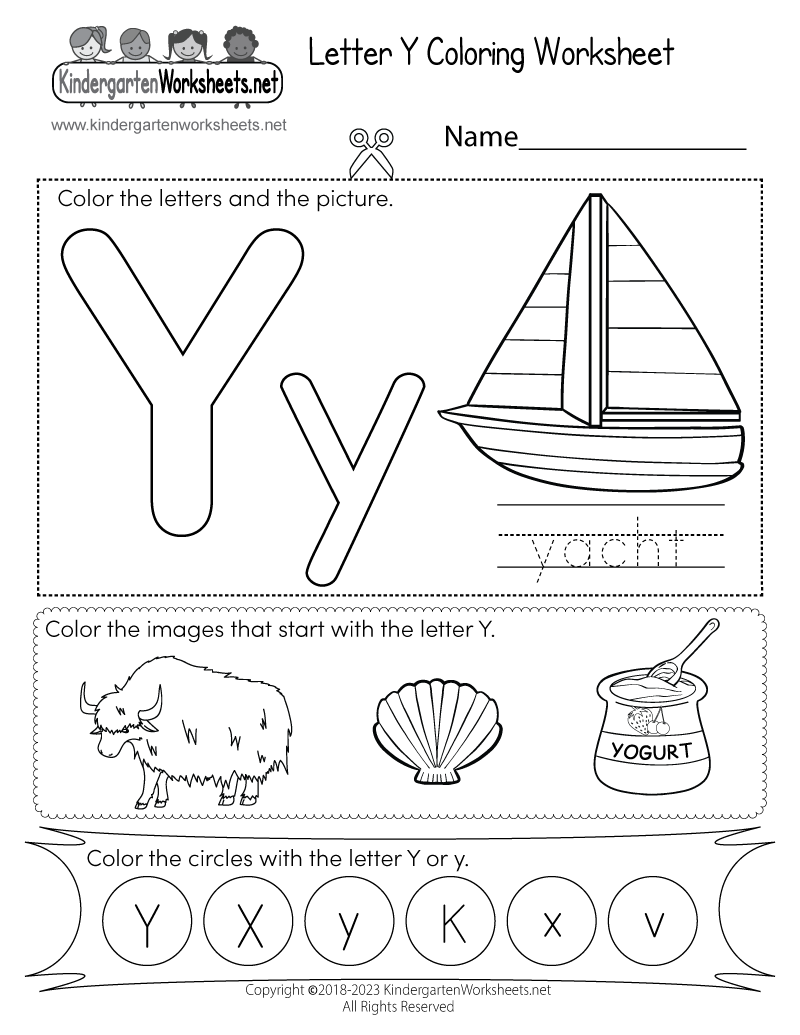 Letter Y Coloring Worksheet Free Printable Digital PDF Find Letter Y Free Worksheet For Kids SKOOLGO