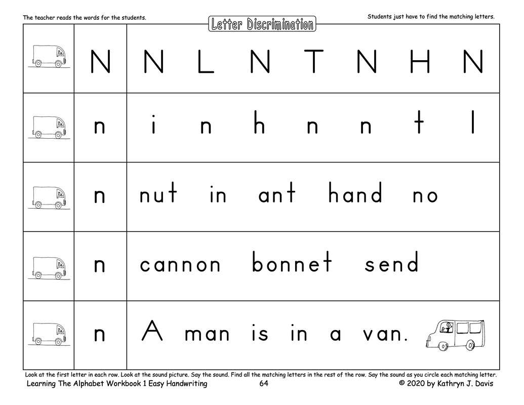 Level 1 Learning The Alphabet Overview