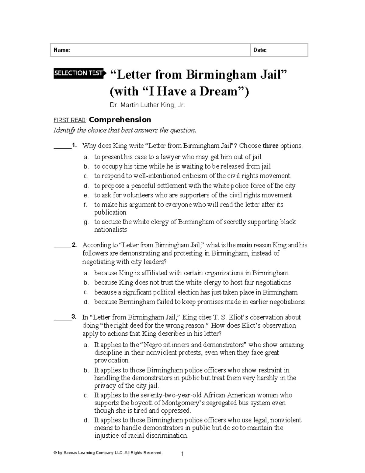 Lit17 EV G09 U3 AWC ST KIN2 Examining King S Letter From Birmingham Jail Studocu Lit17 EV G09 U3 AWC ST KIN2 Examining King S Letter From Birmingham Jail Studocu