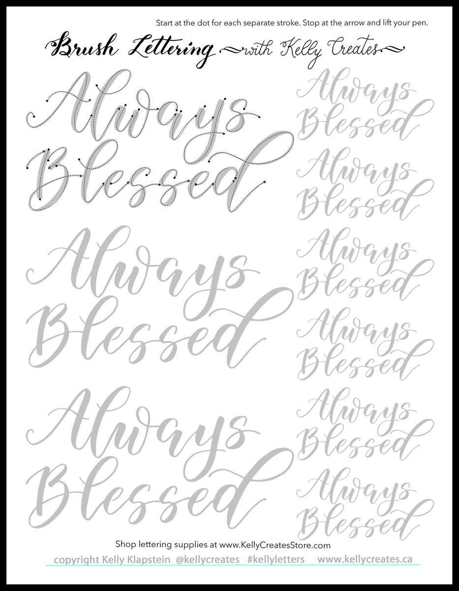 BUNDLE Save Hand Lettering Practice Sheets 10 Ways To Hand Letter The Alphabet Uppercase Lowercase Learn Brush Calligraphy Etsy