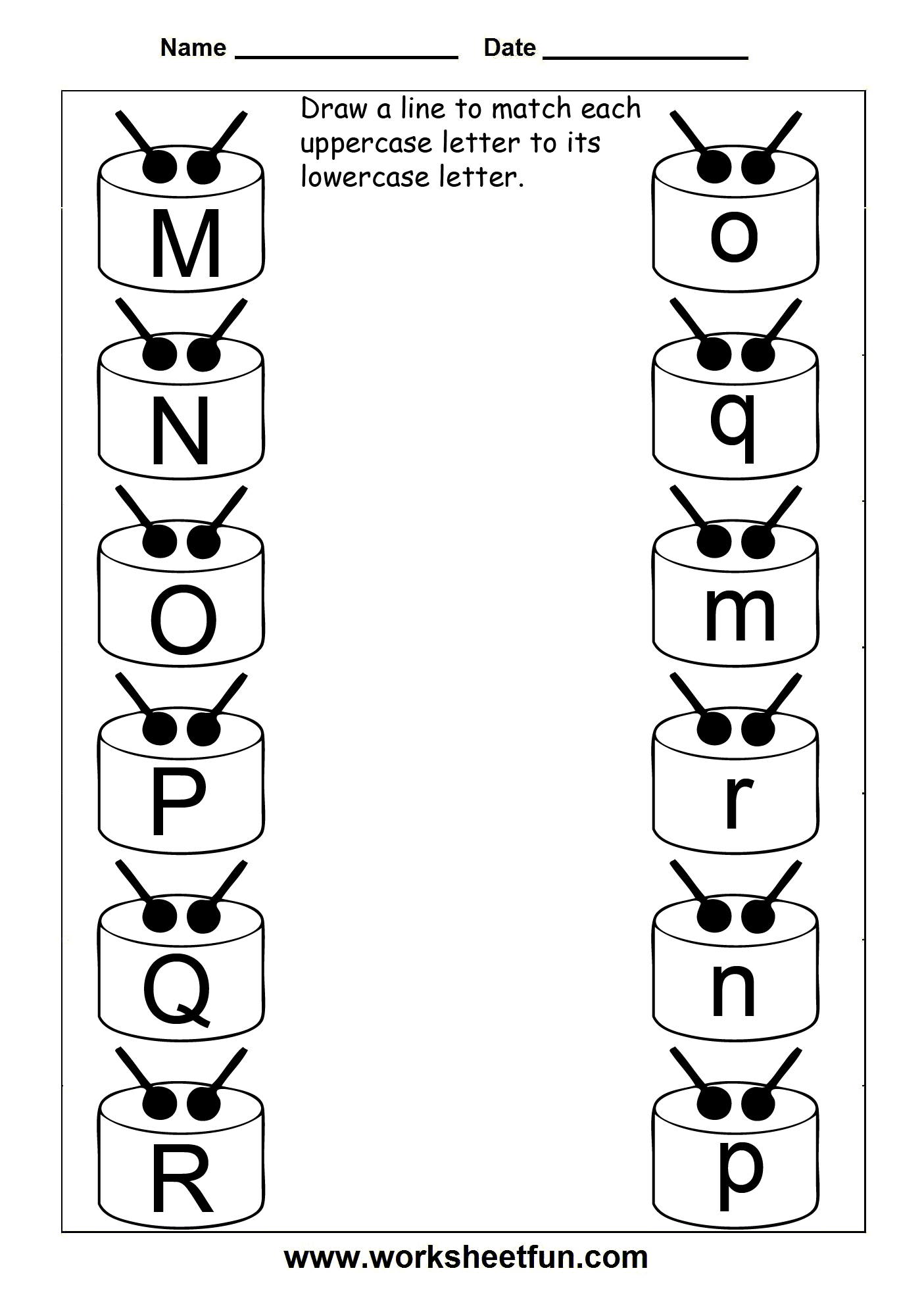 Match Uppercase And Lowercase Letters 13 Worksheets FREE Printable Worksheets Worksheetfun Upper Case And Lower Case Letters Free Worksheet For Kids Worksheets Library