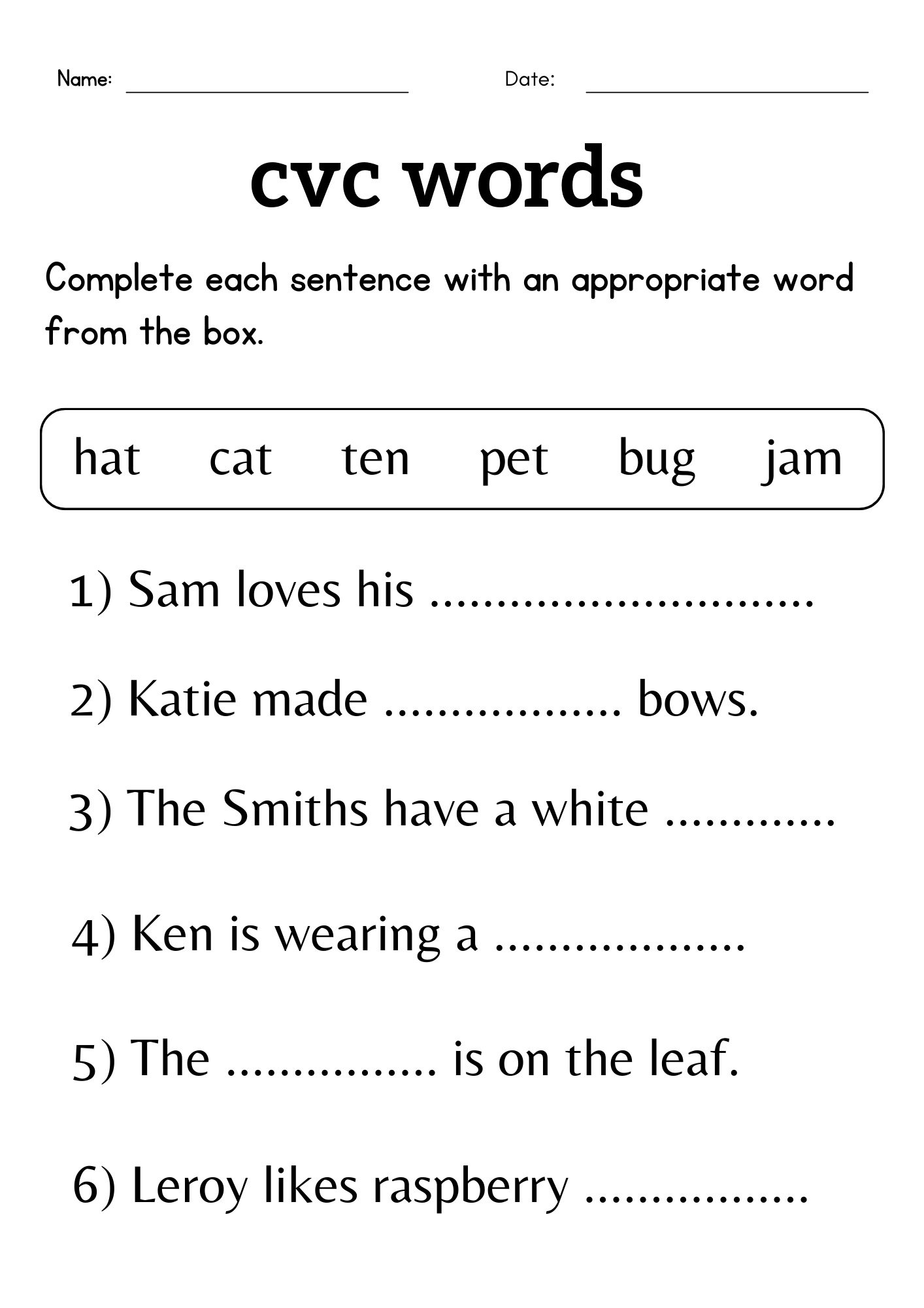 Missing Letter Cvc Words Activity Worksheet For Grade 1 Or 2 Teaching Resources Group2 Letter I Words Scramble Beginning Sounds Worksheet Ezpzphonics