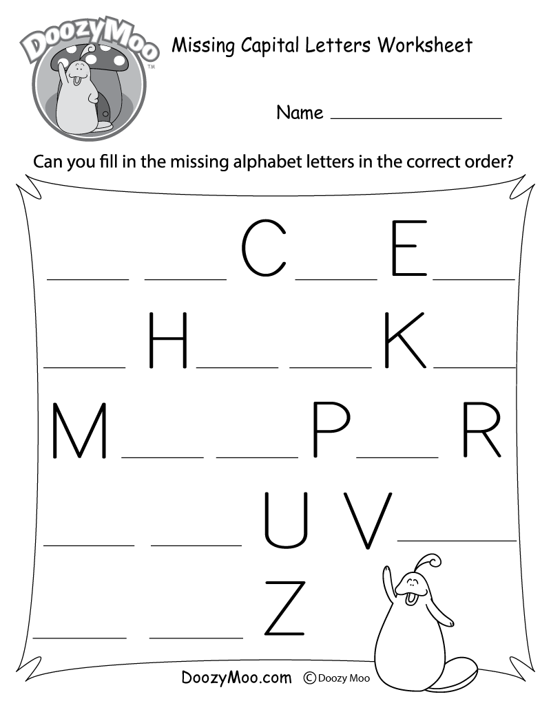 Missing Letter Worksheets Free Printables Doozy Moo Missing Letter Worksheets Free Printables Doozy Moo