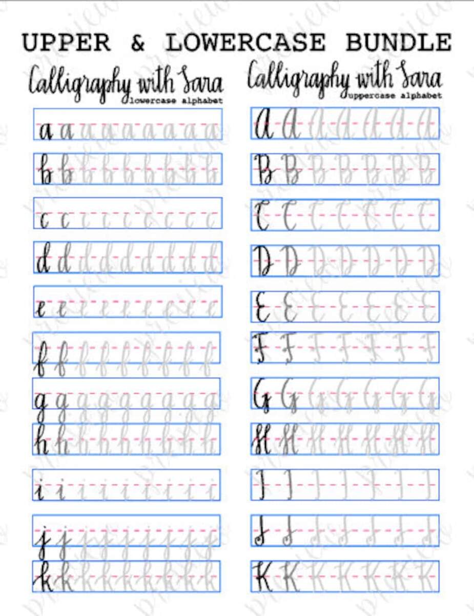 Free Brush Pen Calligraphy Worksheet The Postman S Knock