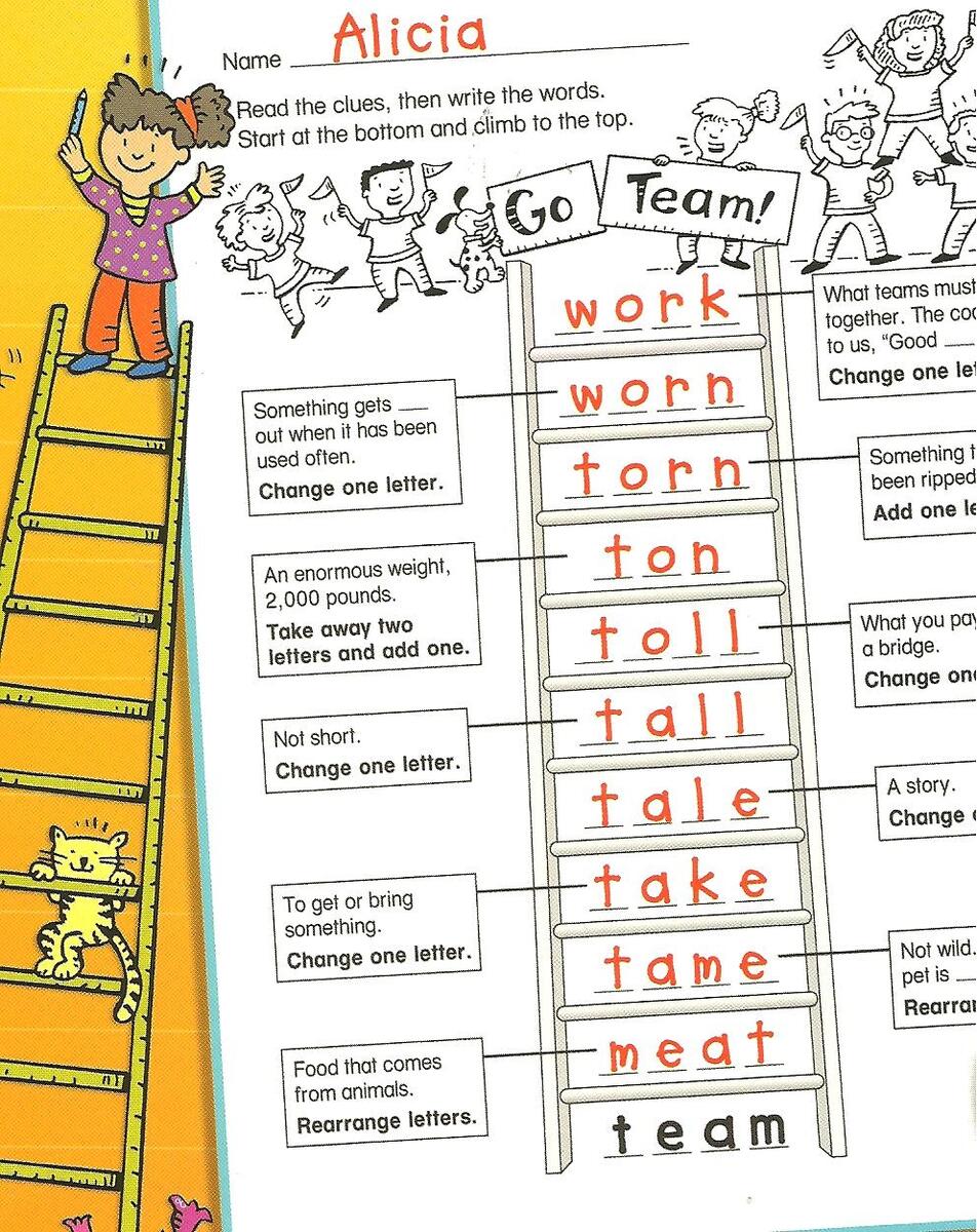 Multisensory Monday Word Ladders Ladder Learning Services LLC Multisensory Monday Word Ladders Ladder Learning Services LLC