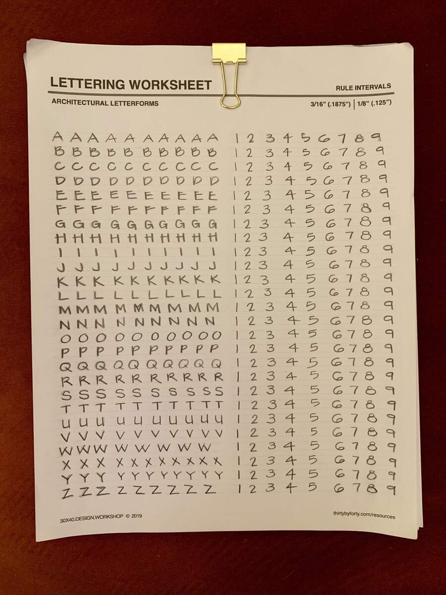 My First Time With An Architectural Lettering Sheet So Much Fun Lots Of Practice Ahead R PenmanshipPorn