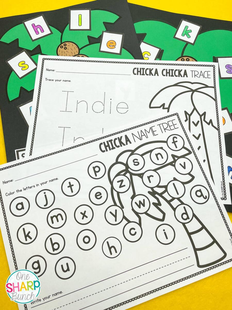 Name Activities For Preschool And Kindergarten One Sharp Bunch