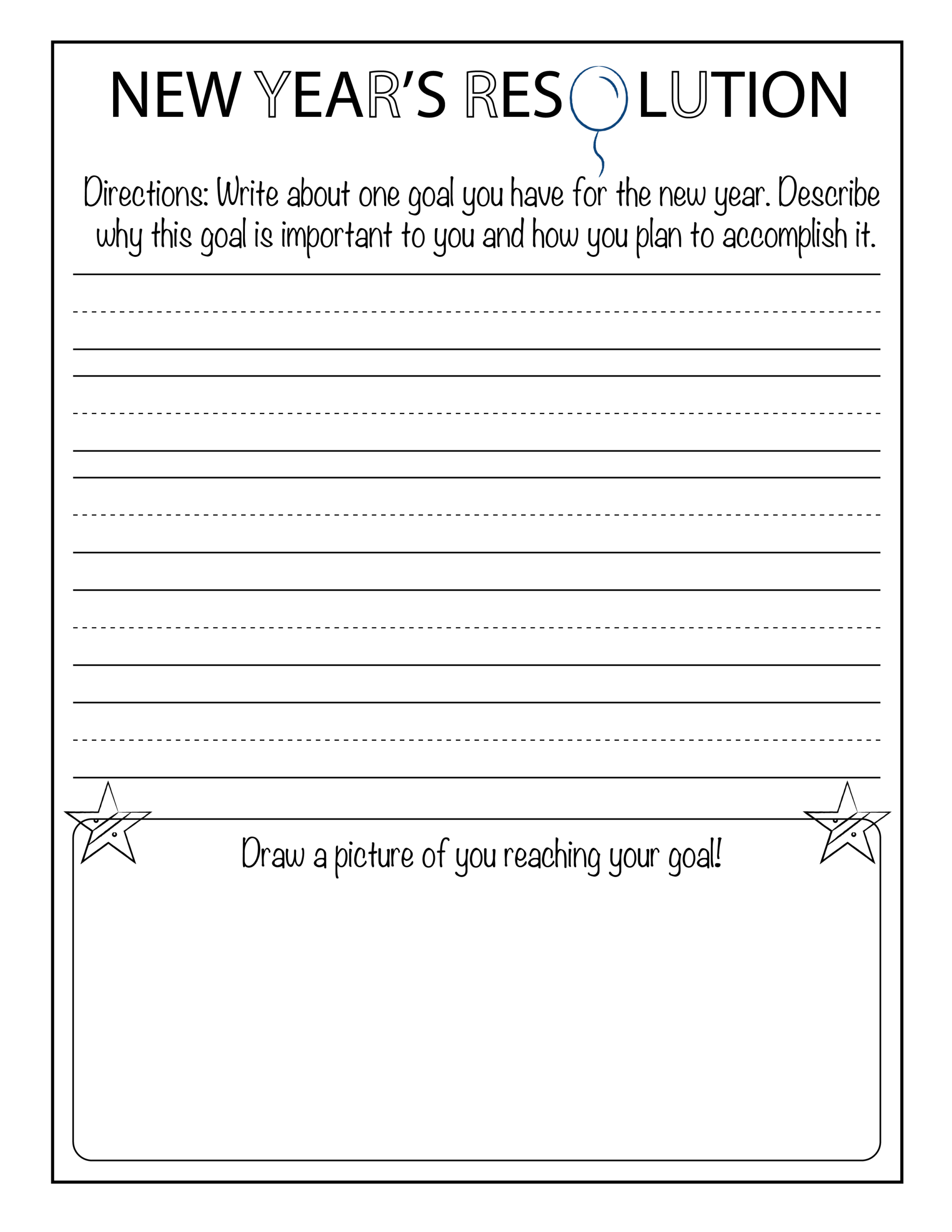 New Year S Resolutions Activity First Day Back From Winter Break Made By Teachers New Year S Resolutions Activity First Day Back From Winter Break Made By Teachers
