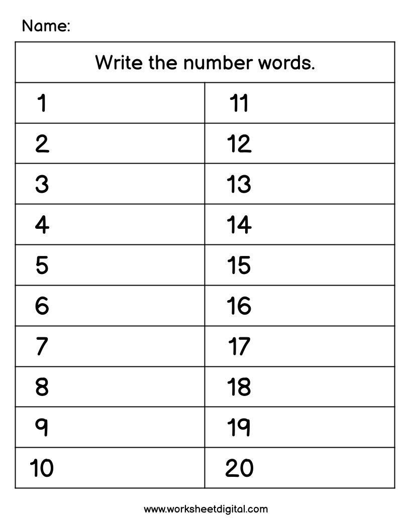 Number Words 1 100 Worksheet Homeschool Printable PDF Etsy Word Names For Numbers In The Billions Worksheets 7 Digits 8 Digits Made By Teachers