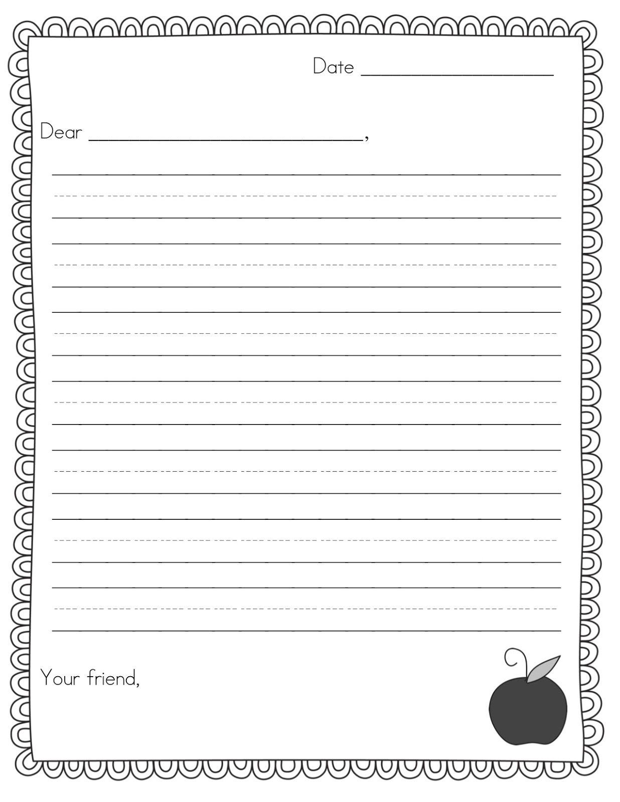 PEN PAL NEWS FRIENDLY LETTER FREEBIE Teacher Idea Factory Letter Writing Worksheets Friendly Letter Writing Worksheets Worksheets Library