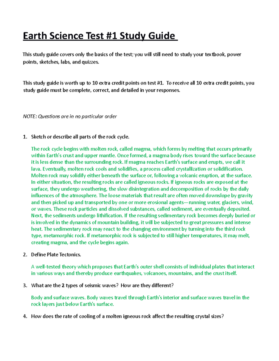Plate Tectonics Lab Directions Worksheet For Quiz Prep Studocu PES Skill Sheets Book Capital High School