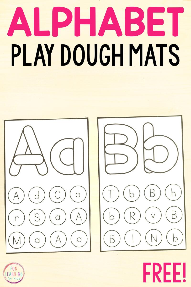 Alphabet Playdough Mats Interactive Fun With Mama