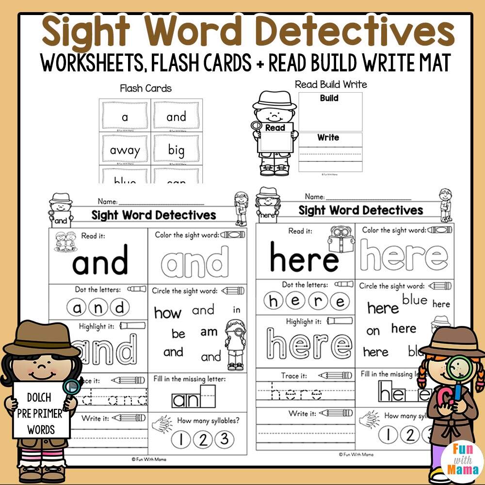 Pre K Sight Word Worksheets That Are Fun Fun With Mama Alphabet Activities Life Over C S Club
