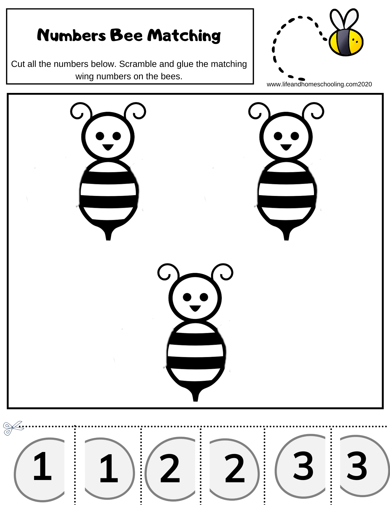 Preschool Number Matching Activity Worksheets Made By Teachers Preschool Number Matching Activity Worksheets Made By Teachers