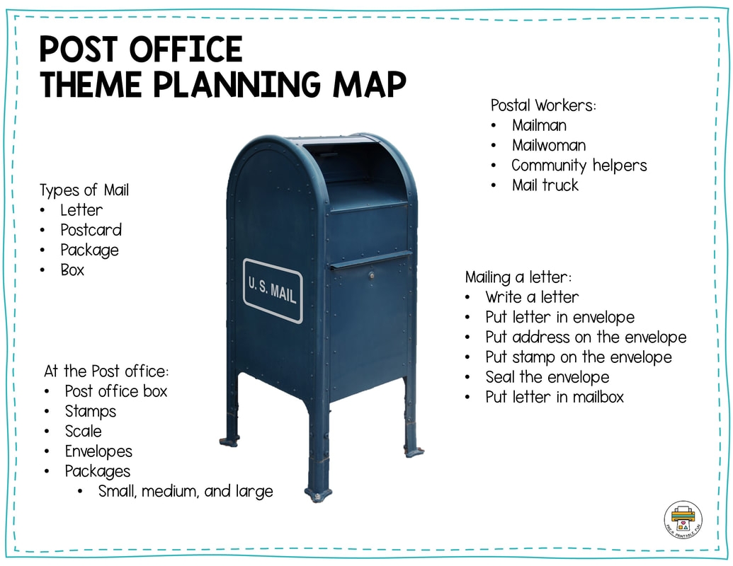 Preschool Post Office Lesson Planning Ideas Pre K Printable Fun