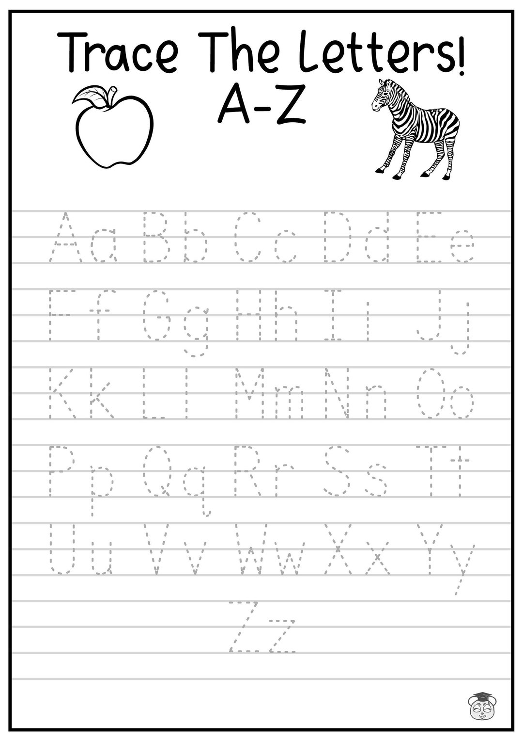 Printable A Z Letter Tracing Worksheet Capital And Lowercase Alphabetical Letter Tracing Ages 3 7 KG1 To Grade 2 Etsy Norway Printable A Z Letter Tracing Worksheet Capital And Lowercase Alphabetical Letter Tracing Ages 3 7 KG1 To Grade 2 Etsy Norway